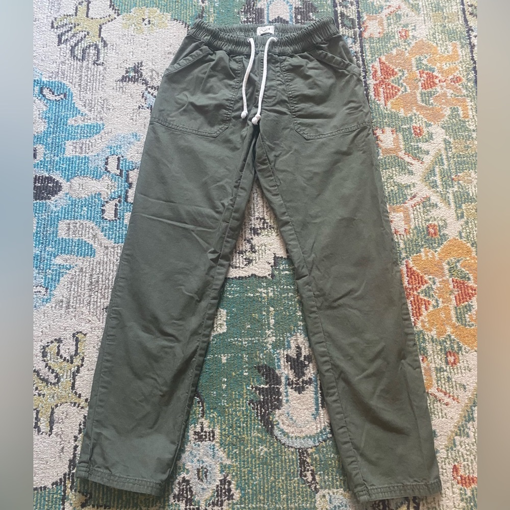 PACT Women's Woven Twill Roll Up Pant